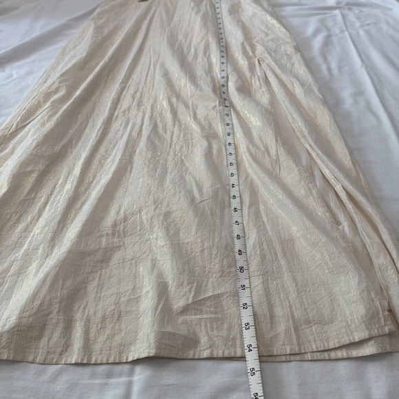 NEW Sundress the Brand Nora Long Dress ~ White Gold Metallic Mediterranean Beach - Picture 6 of 8